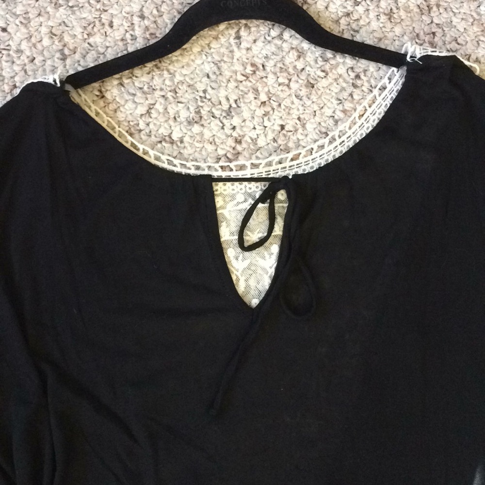 Tunic top Sz L black - Picture 4 of 5